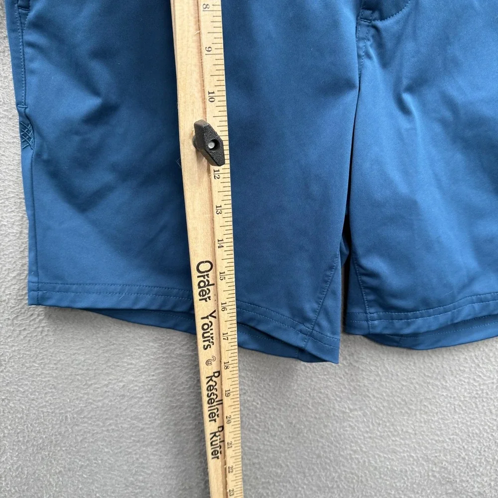 Rhone Shorts Mens 30 Blue Chino Polyester Microfiber 7 Inseam Travel Casual
